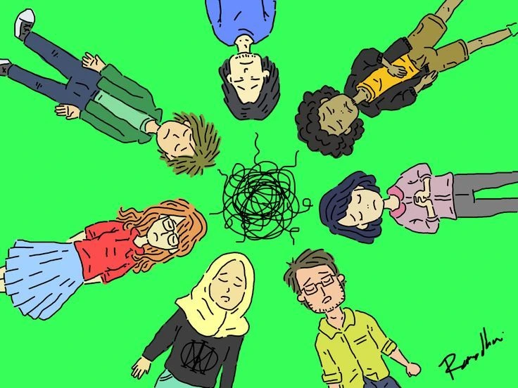 Ilustrasi anak muda yang sedang mengalami quarter life crisis dan mencari solusi