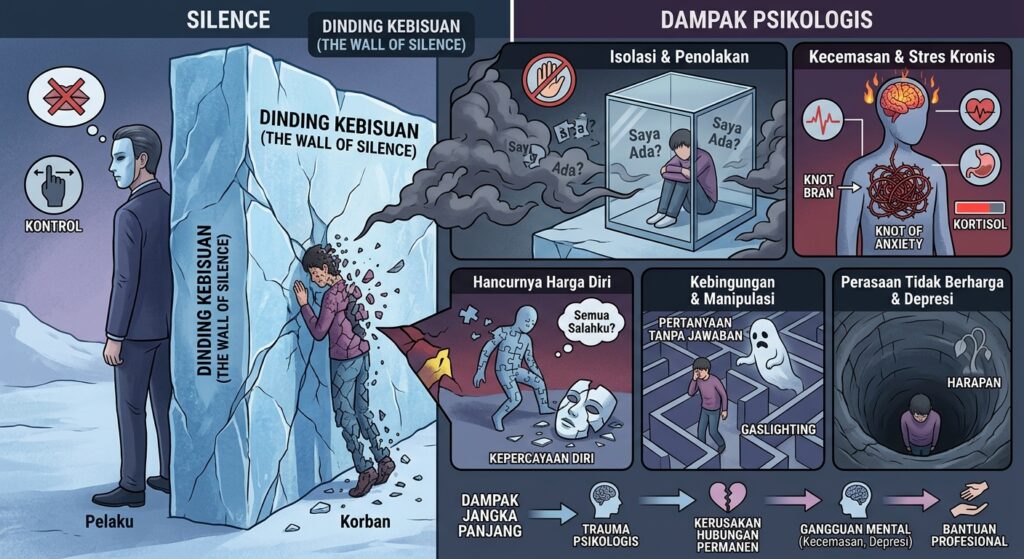 Dampak silent treatment terhadap kondisi emosional seseorang