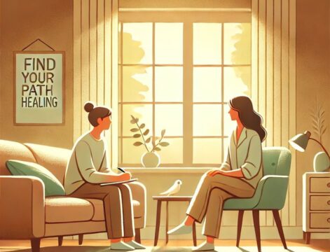 Ilustrasi konsultasi psikologi Jogja bersama Sanara