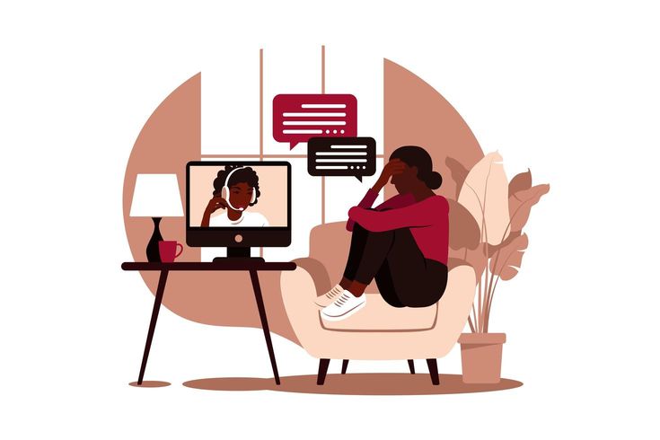 mahasiswa mengikuti konseling psikolog online