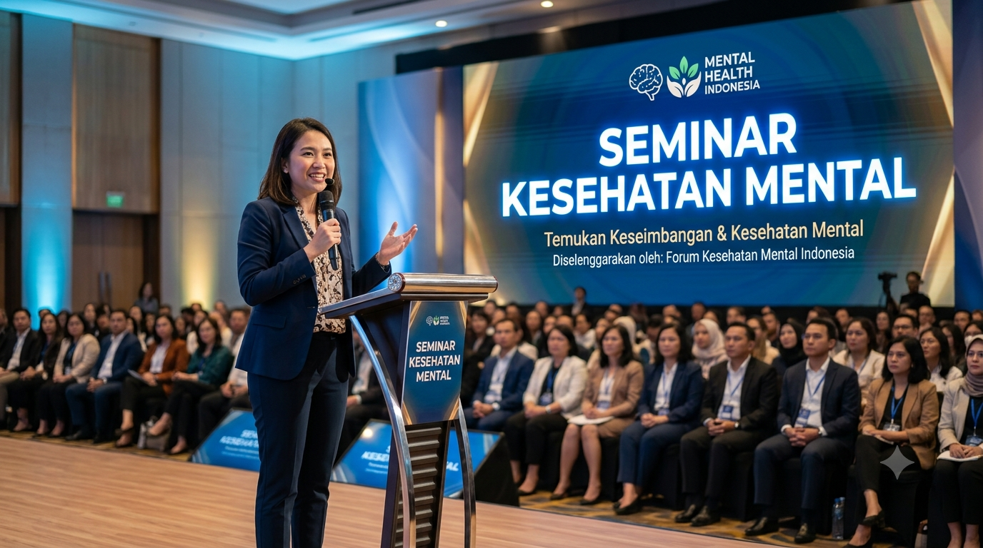 Narasumber seminar kesehatan mental profesional oleh Sanara Psychotherapy & Counseling