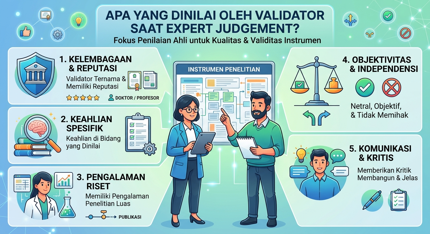 Apa yang Dinilai oleh Validator Saat Expert Judgement?