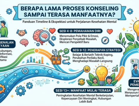 penjelasan seseorang menjalani proses konseling dengan psikolog secara bertahap. ilustrasi penjelasan seseorang menjalani proses konseling dengan psikolog secara bertahap.